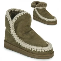 Acheter ⌛ Chaussures Femme Boots Mou ESKIMO 18 Kaki 💯