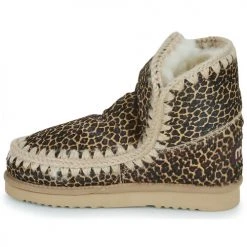 Promo ⭐ Chaussures Femme 😉 Boots Mou ESKIMO 18 Léopard 😍 -Bottines Boutique 22544249 500 D