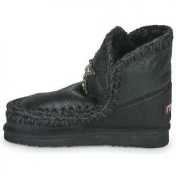 Tout neuf ✔️ Chaussures Femme Boots Mou ESKIMO 18 STAR Noir 😉 -Bottines Boutique 22544251 500 D