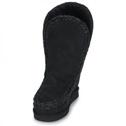 Meilleur prix ✨ Chaussures Femme 🌟 Boots Mou ESKIMO INNER TALL Noir 👍 -Bottines Boutique 22544254 500 C