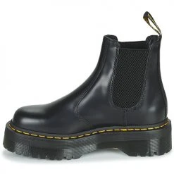 Le moins cher ⌛ Chaussures 🥰 Boots Dr. Martens 2976 QUAD POLISHED SMOOTH Noir 🎉 -Bottines Boutique 22554954 500 D