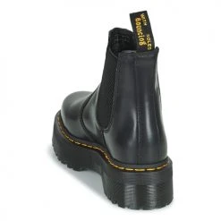 Le moins cher ⌛ Chaussures 🥰 Boots Dr. Martens 2976 QUAD POLISHED SMOOTH Noir 🎉 -Bottines Boutique 22554954 500 E