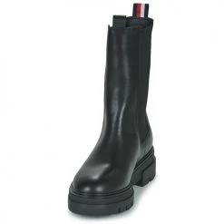 Les meilleures critiques de 🔥 Chaussures Femme Boots Tommy Hilfiger Monochromatic Chelsea Boot Noir 🔥 -Bottines Boutique 22555460 500 C