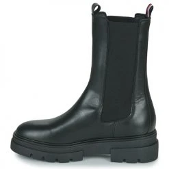 Les meilleures critiques de 🔥 Chaussures Femme Boots Tommy Hilfiger Monochromatic Chelsea Boot Noir 🔥 -Bottines Boutique 22555460 500 D