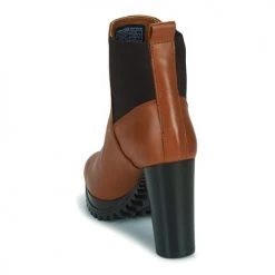 Meilleure vente ⭐ Chaussures Femme Bottines Tommy 😀 Jeans Essentials High Heel Boot Cognac 🔔 -Bottines Boutique 22555485 500 E