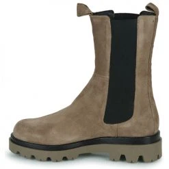 Vente flash 👏 Chaussures Femme Boots Elue par nous MELBA Beige 🌟 -Bottines Boutique 22570001 500 D