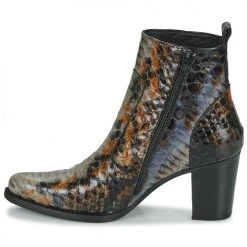 Budget ⌛ Chaussures Femme Bottines Regard SALLY Noir / Gris 🎁 -Bottines Boutique 22570246 500 D