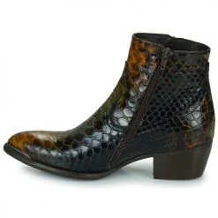 Bon marché 😍 Chaussures Femme Bottines Regard BALE Kaki / Jaune 🧨 -Bottines Boutique 22570251 500 D