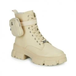 Acheter ⌛ Chaussures Femme 😀 Boots Steve Madden TANKER-P Beige ⭐