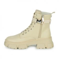 Acheter ⌛ Chaussures Femme 😀 Boots Steve Madden TANKER-P Beige ⭐ -Bottines Boutique 22580048 500 D