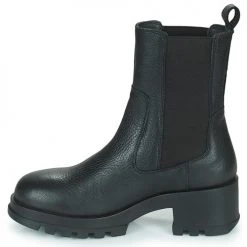 Promo 👍 Chaussures Femme Boots Kickers KICK HAPPY Noir ✔️ -Bottines Boutique 22587813 500 D