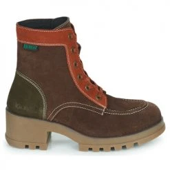 Promo ❤️ Chaussures Femme Bottines Kickers KICK HELLO Marron / Orange 💯 -Bottines Boutique 22587818 500 B