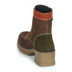 Promo ❤️ Chaussures Femme Bottines Kickers KICK HELLO Marron / Orange 💯 -Bottines Boutique 22587818 500 E