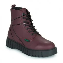 Grosses soldes 🔥 Chaussures Femme Boots Kickers KICK FABULOUS Bordeaux 👍