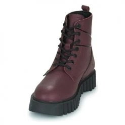 Grosses soldes 🔥 Chaussures Femme Boots Kickers KICK FABULOUS Bordeaux 👍 -Bottines Boutique 22587824 500 C