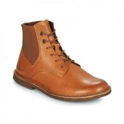 Bon marché ⭐ Chaussures Femme 😀 Boots Kickers TITI Camel 💯