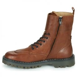 Meilleure vente 🔥 Chaussures Femme Boots Kickers DECKRANGER Marron 🛒 -Bottines Boutique 22587827 500 D