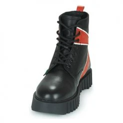 Grosses soldes 🧨 Chaussures Femme 🛒 Boots Kickers KICK FABULOUS Noir / Rouge ⭐ -Bottines Boutique 22587839 500 C
