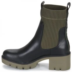 Nouveau ⭐ Chaussures Femme 🎉 Boots Replay VILLAGE CHELSEA Noir / Kaki 🌟 -Bottines Boutique 22651509 500 D