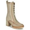 Promo ⌛ Chaussures Femme Bottines Hispanitas MICHELLE Beige ⌛
