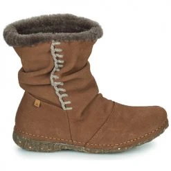 Grosses soldes 😍 Chaussures Femme Boots El Naturalista ANGKOR Marron ⌛ -Bottines Boutique 22686081 500 B