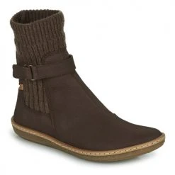Bon marché 😀 Chaussures Femme Boots El Naturalista CORAL Marron 🎁