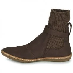 Bon marché 😀 Chaussures Femme Boots El Naturalista CORAL Marron 🎁 -Bottines Boutique 22686084 500 D