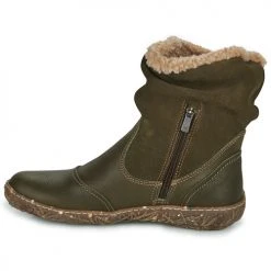 Meilleure affaire ✨ Chaussures Femme 😍 Boots El Naturalista NIDO ELLA Kaki 🎁 -Bottines Boutique 22686085 500 D