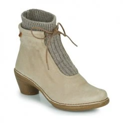 Meilleur prix ❤️ Chaussures Femme Bottines El Naturalista AQUA Beige ✔️