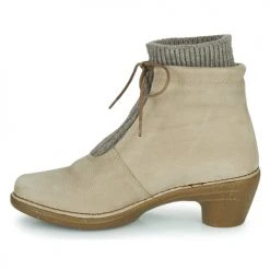 Meilleur prix ❤️ Chaussures Femme Bottines El Naturalista AQUA Beige ✔️ -Bottines Boutique 22686096 500 D