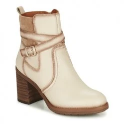 Remise ⭐ Chaussures Femme Bottines Pikolinos POMPEYA Ecru ✔️