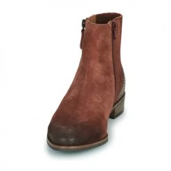 Remise 👍 Chaussures Femme 🤩 Boots Mam'Zelle SODANI Bordeaux ⭐ -Bottines Boutique 22753412 500 C