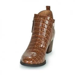 Coupon 😍 Chaussures Femme Bottines Mam'Zelle TILIA Marron 🔔 -Bottines Boutique 22753416 500 C