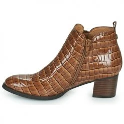 Coupon 😍 Chaussures Femme Bottines Mam'Zelle TILIA Marron 🔔 -Bottines Boutique 22753416 500 D