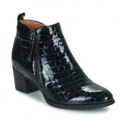 Promo ✔️ Chaussures Femme Bottines Mam'Zelle TILIA Noir 🔥