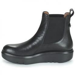 Offres 👏 Chaussures Femme Boots Wonders A-2807 Noir 🛒 -Bottines Boutique 22827430 500 D