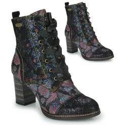 Bon marché 🛒 Chaussures Femme Bottines Laura Vita ELCEAO Noir ✨