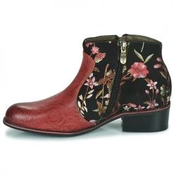 Nouveau ❤️ Chaussures Femme Boots Laura Vita ALICE Rouge / Noir 🛒 -Bottines Boutique 22873479 500 D