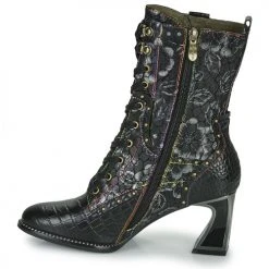 Grosses soldes 😉 Chaussures Femme Bottines Laura Vita JACBO Noir ⭐ -Bottines Boutique 22873483 500 D