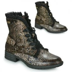 Budget ✔️ Chaussures Femme 🛒 Boots Laura Vita GACMAYO Marron 🎁