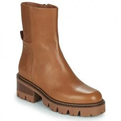 Grosses soldes 👍 Chaussures Femme Bottines Minelli SYDONIE Marron ⭐