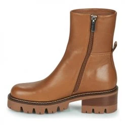 Grosses soldes 👍 Chaussures Femme Bottines Minelli SYDONIE Marron ⭐ -Bottines Boutique 22879121 500 D