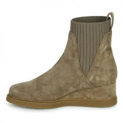 Bon marché ✨ Chaussures Femme Bottines Unisa JUALO Taupe 😍 -Bottines Boutique 22913798 500 D