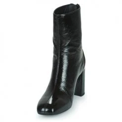 Bon marché 🌟 Chaussures Femme Bottines Unisa UNITY Noir vernis ❤️ -Bottines Boutique 22913812 500 C