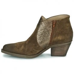 Bon marché ✨ Chaussures Femme Bottines Casta DIRCK Marron / Doré 🔔 -Bottines Boutique 22916270 500 D