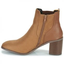 Promo 🧨 Chaussures Femme Bottines The Divine Factory QL4723-CAMEL Camel ✔️ -Bottines Boutique 22968125 500 D