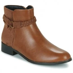 Meilleure vente ⌛ Chaussures Femme Boots The Divine Factory QL4731-CAMEL Camel 🎁