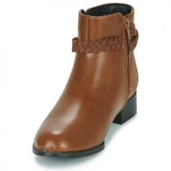 Meilleure vente ⌛ Chaussures Femme Boots The Divine Factory QL4731-CAMEL Camel 🎁 -Bottines Boutique 22968126 500 C