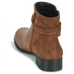 Meilleure vente ⌛ Chaussures Femme Boots The Divine Factory QL4731-CAMEL Camel 🎁 -Bottines Boutique 22968126 500 E