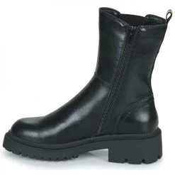 Bon marché 🛒 Chaussures Femme Boots The Divine Factory QL4717-NOIR Noir 🎉 -Bottines Boutique 22968128 500 D